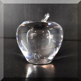 G10. Simon Pearce glass apple.